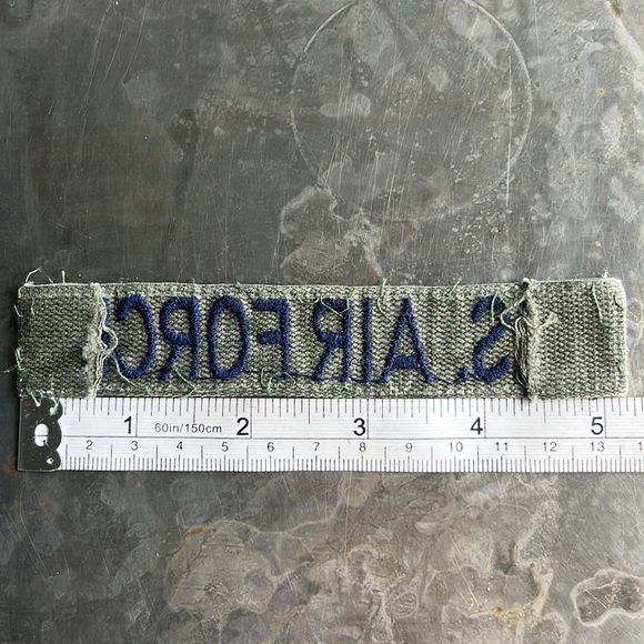 U.S. AIR FORCE embroidered tape patch - vintage - Picture 10 of 10